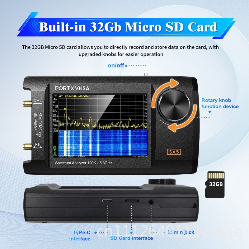 SA5 Multifunctional Handheld S - đánh giá và giá Signal Generator Spectrum Analyzer