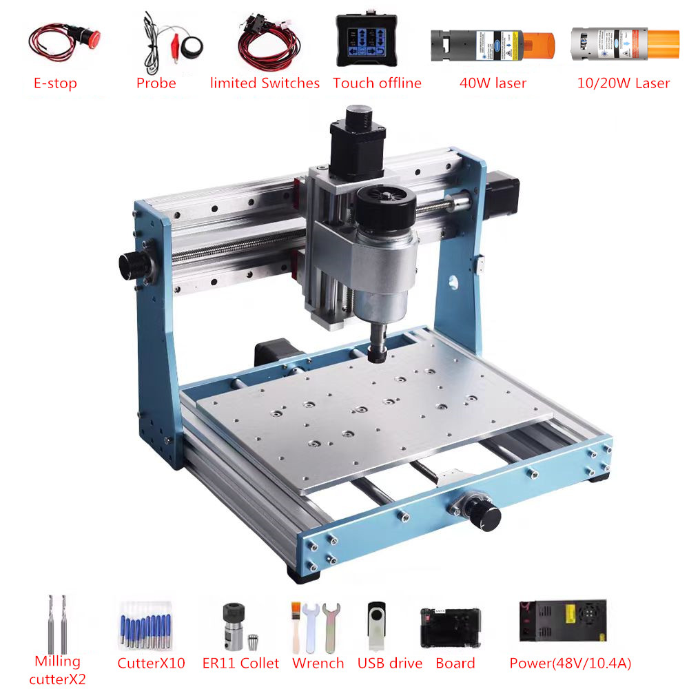 Full Metal Mini CNC Router 302 - đánh giá và giá Mini Laser Engraver Cnc Router