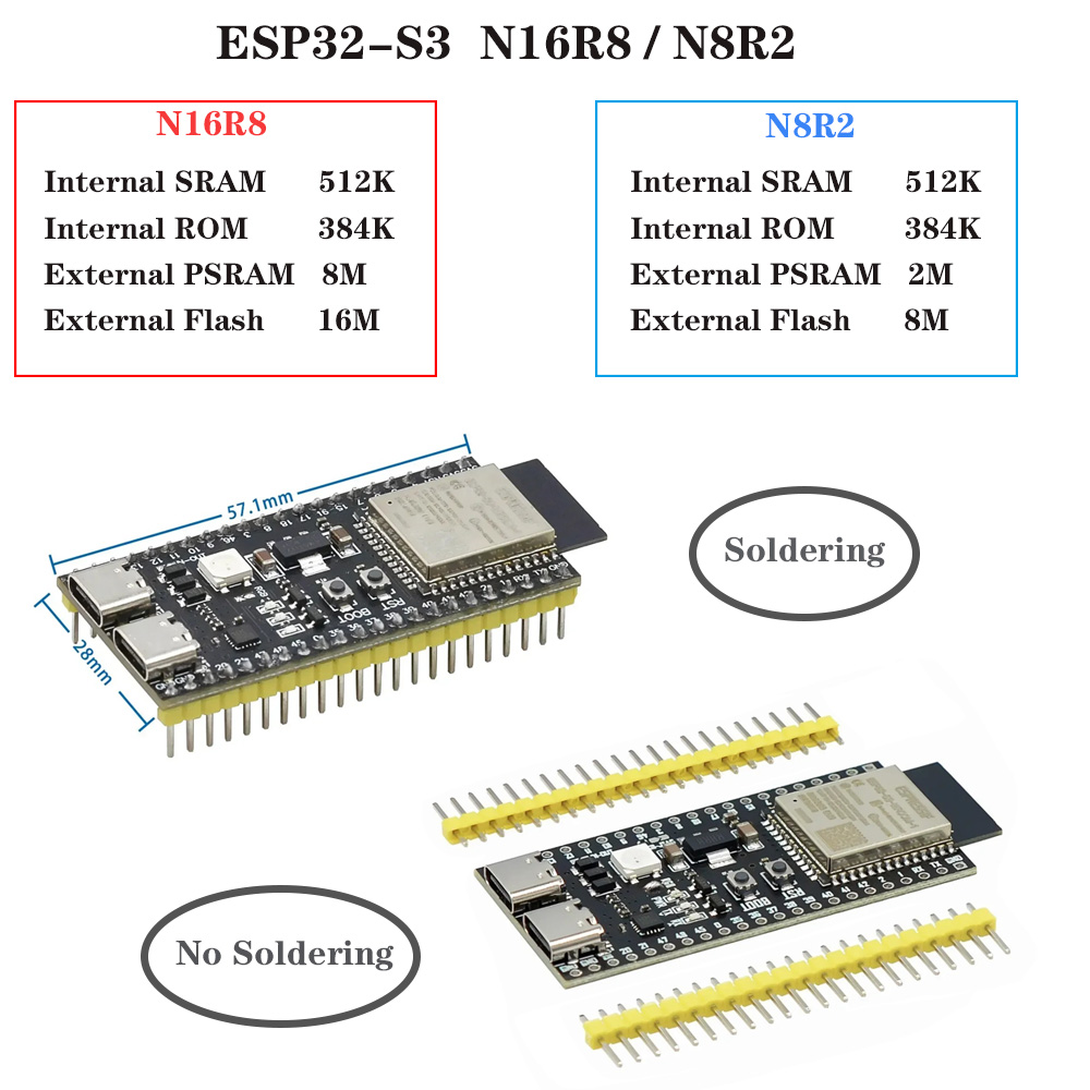 ESP32-S3 Development Boards wi - đánh giá và giá Esp32 S3 Development Board Lot